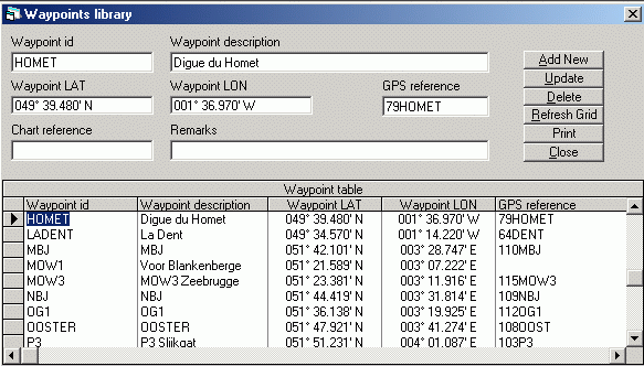 WaypointsCreator screenshot