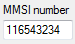 1. MMSI number