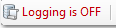 1. Toggle logging 
ON/OFF