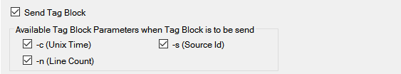 11. TAG Block 
parameters