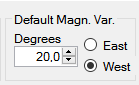 2. Default Magnetic Variation