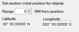 2. Set random initial position